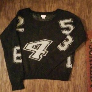 Math sweater - soft, waist length, NUMBERS RULE!